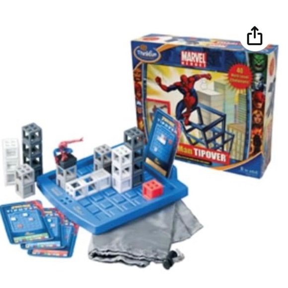 ThinkFun Game Spider-Man Tipover Complete w/Bag Instructions 2006 Retired HTF - Picture 1 of 5